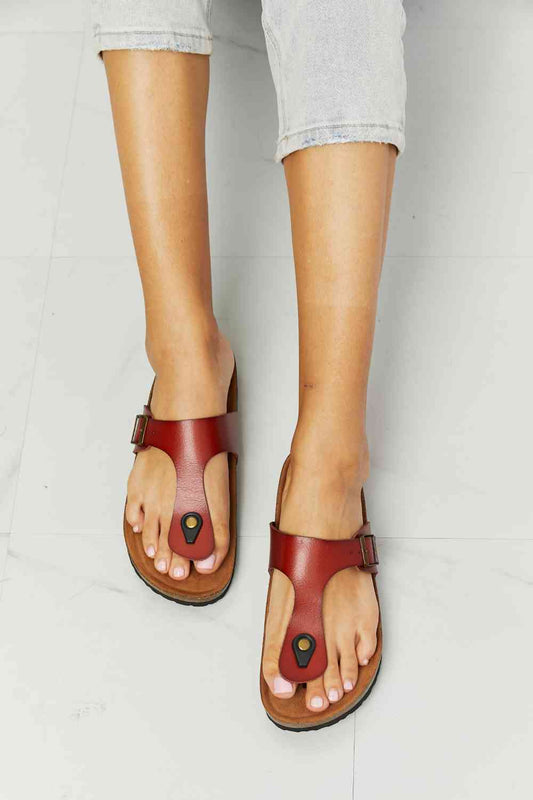 Drift Away T-Strap Flip-Flop in Red - All Products - Shoes - 2 - 2024