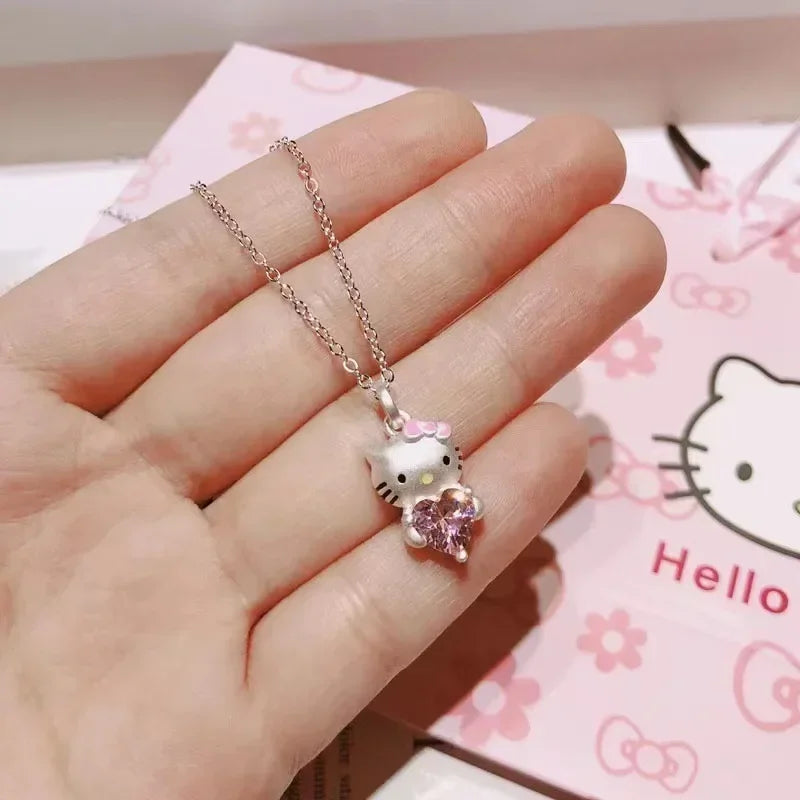 Elegant Hello Kitty Crystal Pendants - 37 Options - necklace 18 - All Products - Charms & Pendants - 26 - 2024