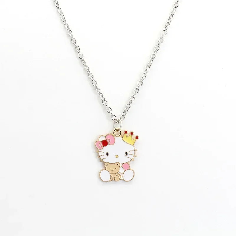 Elegant Hello Kitty Crystal Pendants - 37 Options - necklace 24 - All Products - Charms & Pendants - 32 - 2024