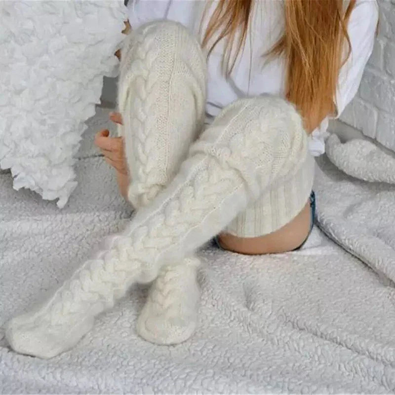 Extra Long Thigh High Stockings - Harajuku Winter Leg Warmers - Socks & Hosiery - Socks - 2 - 2024