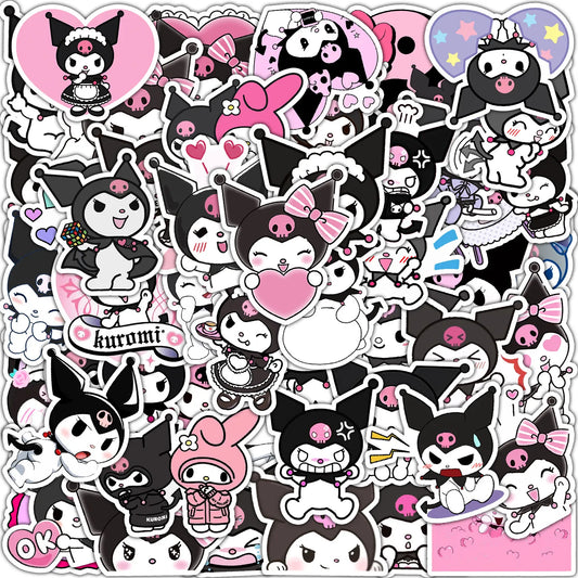 Kawaii Kuromi Stickers: Waterproof Decals - 10PCS - All Products - Decorative Stickers - 1 - 2024
