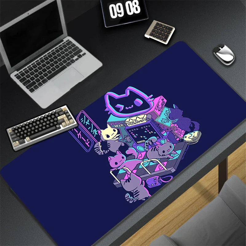 Kawaii Office Desk Mat - Adorned with Cute Cat Designs - All Products - Mouse Pads - 17 - 2024