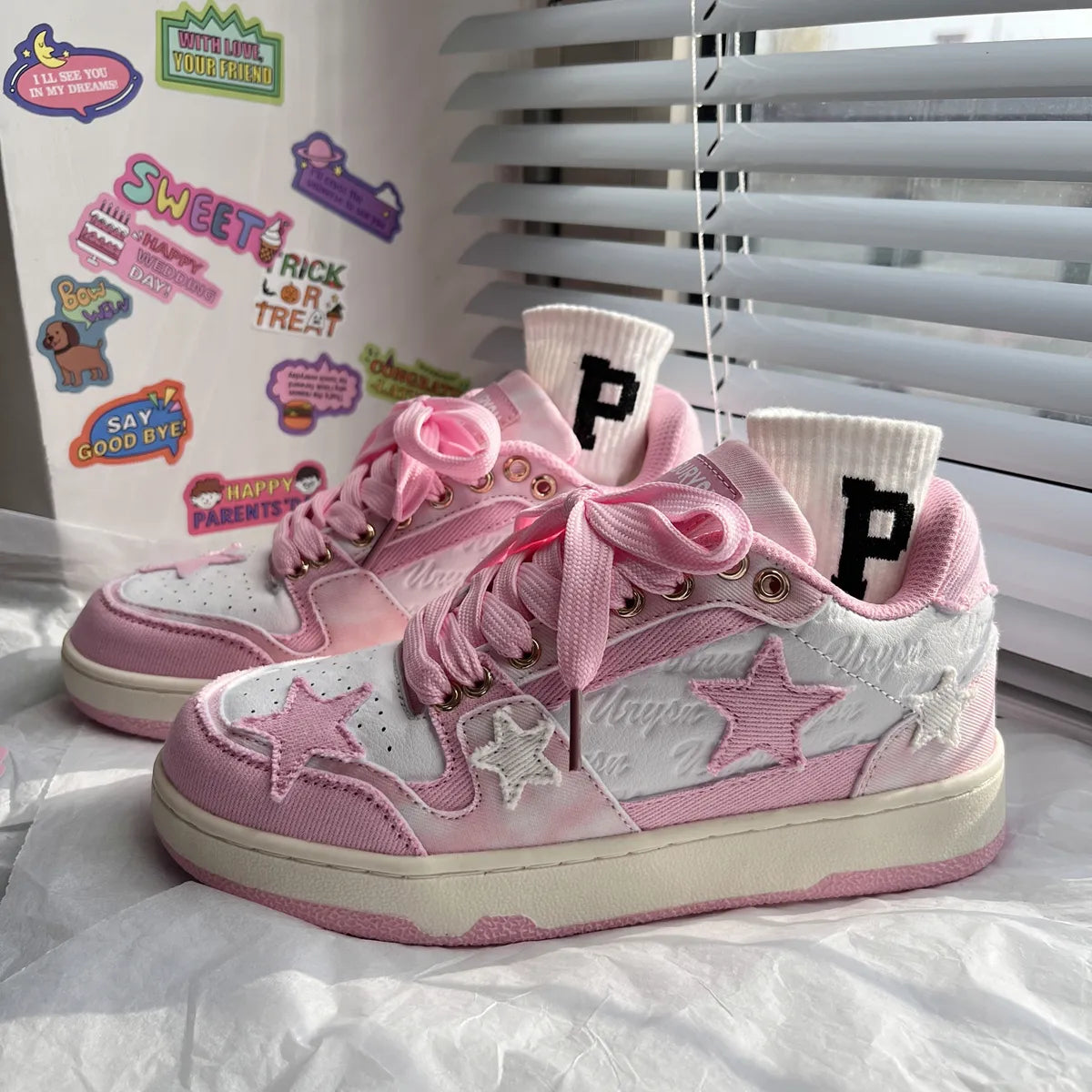 Kawaii Pink Casual Sneakers - All Products - Shoes - 4 - 2024