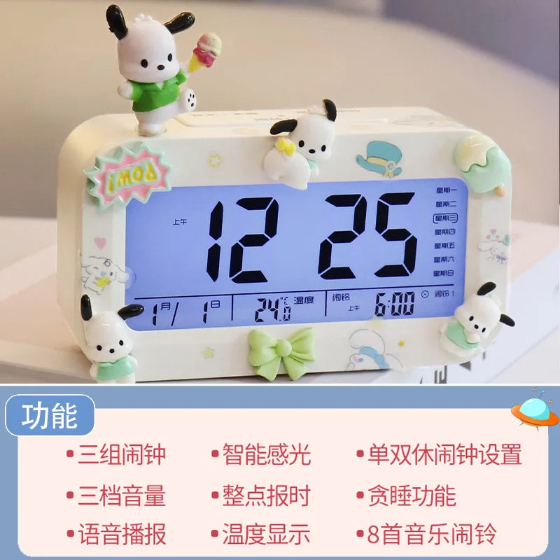 Kawaii Sanrio Alarm Clock - Kuromi Cinnamoroll & My Melody - All Products - Alarm Clocks - 9 - 2024