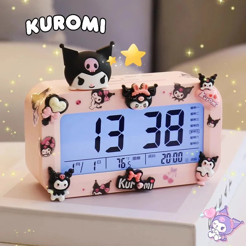 Kawaii Sanrio Alarm Clock - Kuromi Cinnamoroll & My Melody - All Products - Alarm Clocks - 2 - 2024