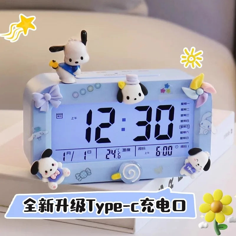 Kawaii Sanrio Alarm Clock - Kuromi Cinnamoroll & My Melody - All Products - Alarm Clocks - 3 - 2024