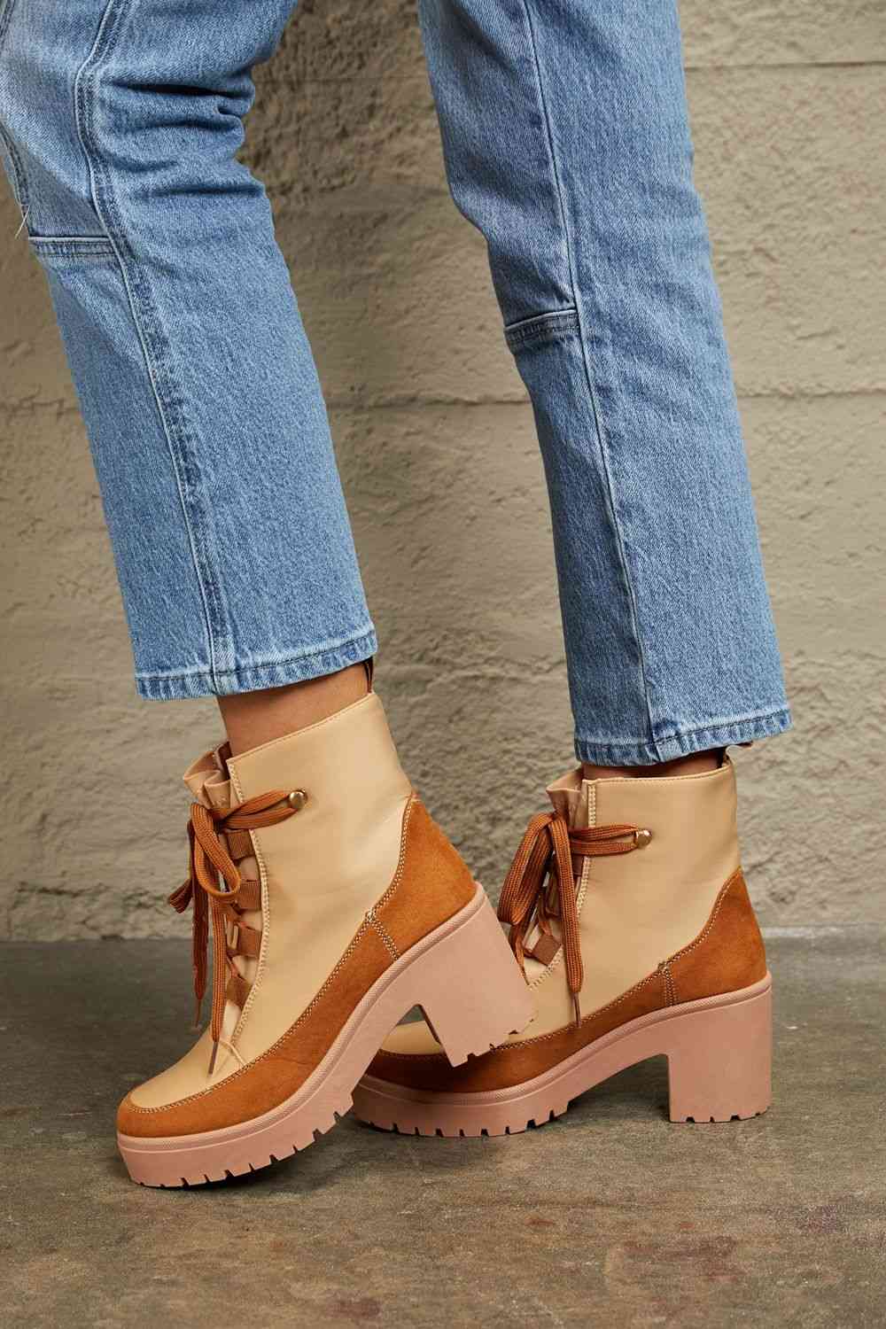 Lace Up Lug Booties - All Products - Shoes - 3 - 2024