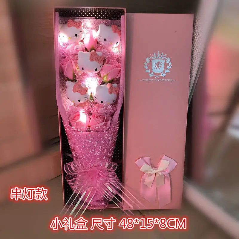 LED Light Hello Kitty Bouquet - My Melody Cinnamoroll Kuromi Edition - CC - All Products - Dolls Playsets & Toy Figures