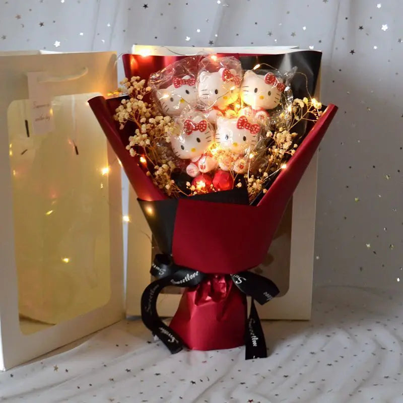 LED Light Hello Kitty Bouquet - My Melody Cinnamoroll Kuromi Edition - All Products - Dolls Playsets & Toy Figures - 4