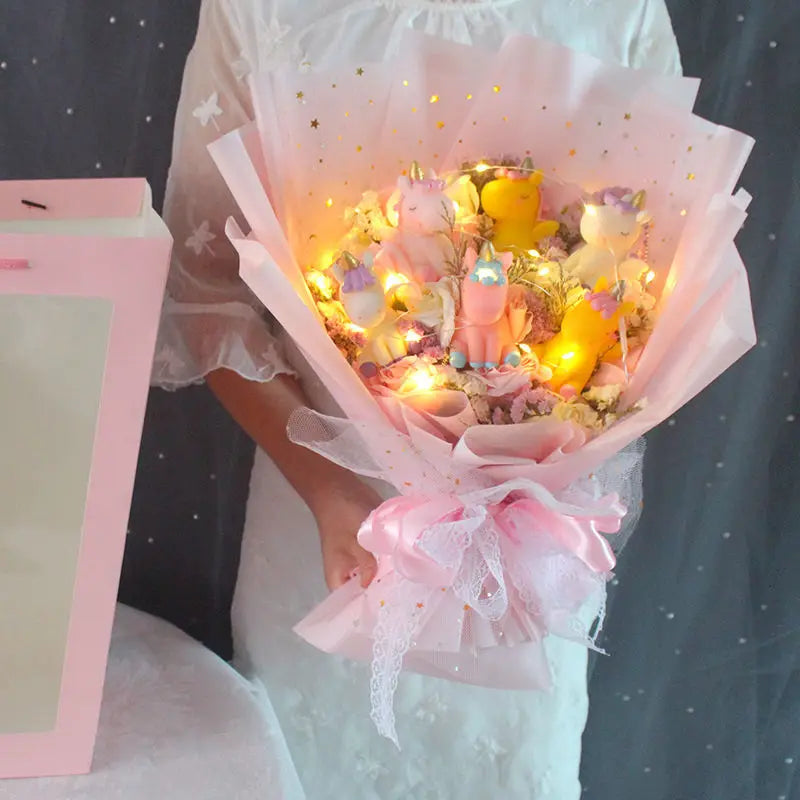LED Light Hello Kitty Bouquet - My Melody Cinnamoroll Kuromi Edition - K - All Products - Dolls Playsets & Toy Figures