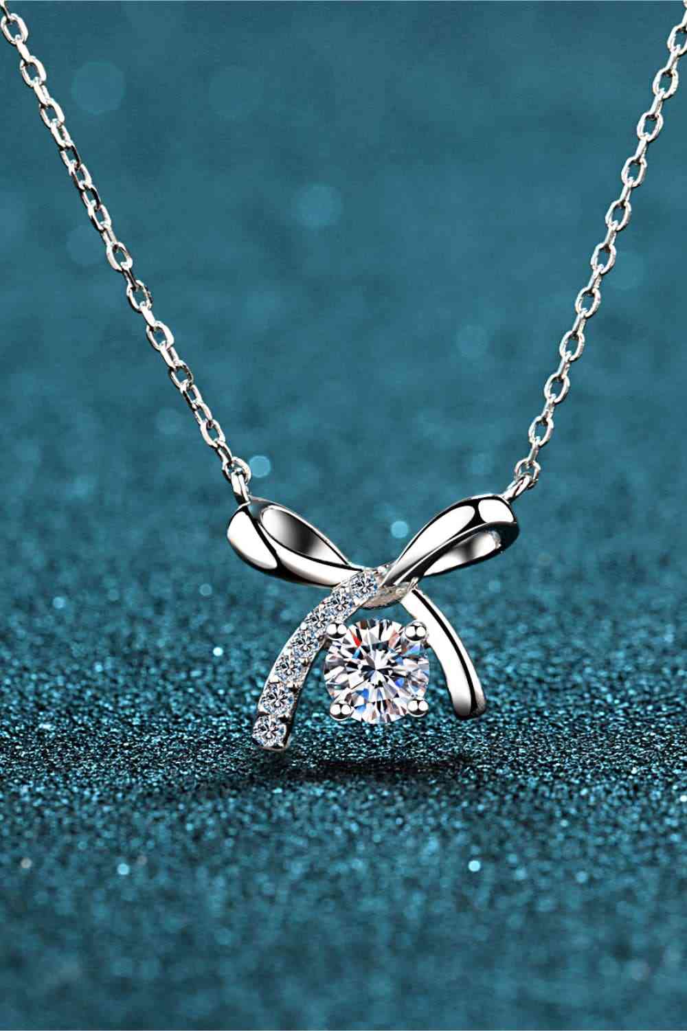 Moissanite 925 Sterling Silver Necklace - Silver / One Size - All Products - Necklaces - 1 - 2024