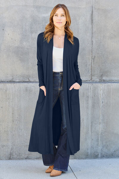 Open Front Long Sleeve Cover Up - Dark Navy / S - All Products - Shirts & Tops - 37 - 2024