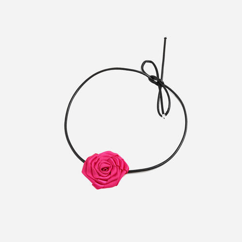 PU Leather Rope Rose Shape Necklace - All Products - Necklaces - 4 - 2024
