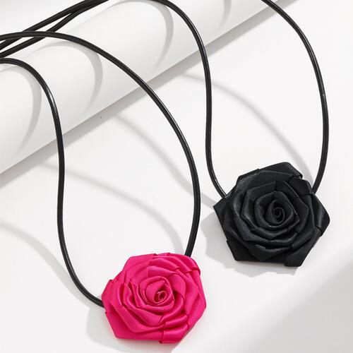 PU Leather Rope Rose Shape Necklace - All Products - Necklaces - 1 - 2024
