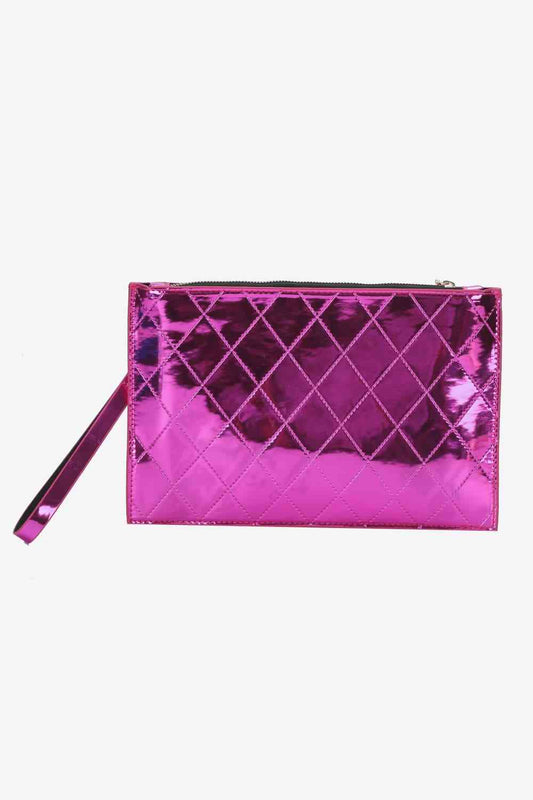 PU Leather Wristlet Bag - Cerise / One Size - All Products - Handbags - 1 - 2024