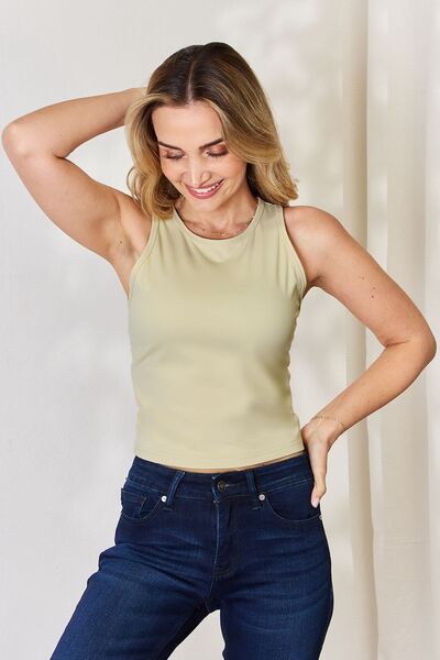 Round Neck Slim Tank - Beige / S - All Products - Shirts & Tops - 13 - 2024