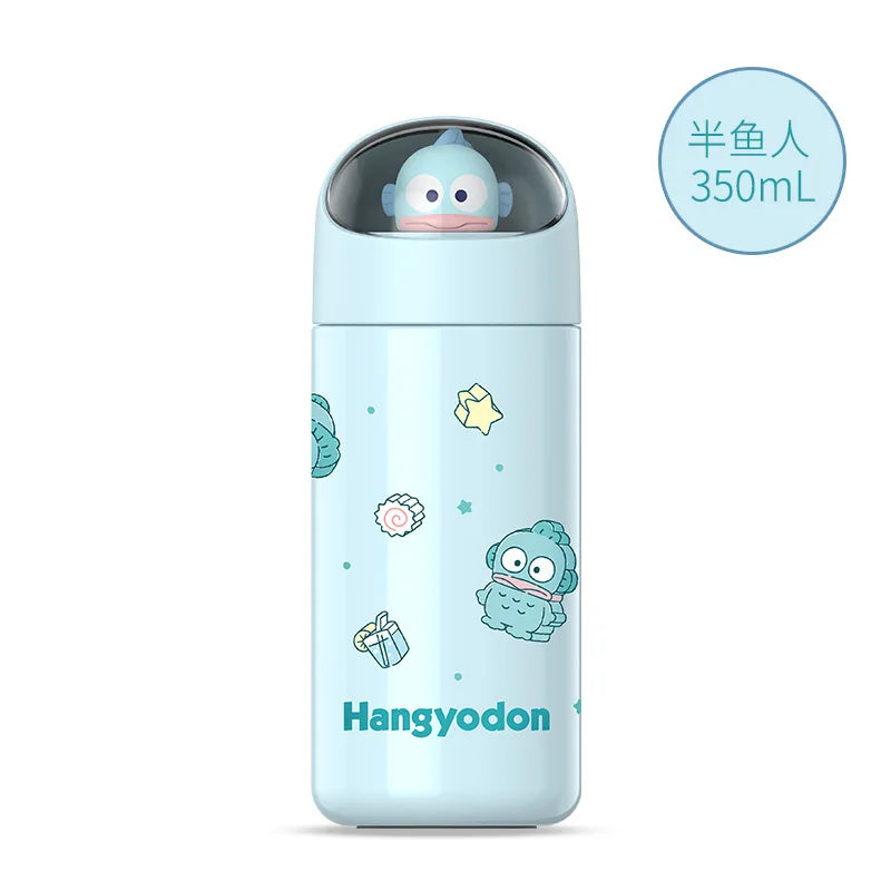 Sanrio 350ml Water Cup - Kawaii Cinnamoroll My Melody Thermos Cups - A1-Hangyodon 350ML - All Products - Household