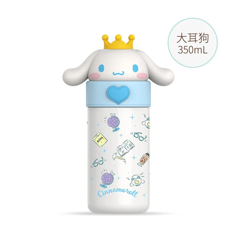 Sanrio 350ml Water Cup - Kawaii Cinnamoroll My Melody Thermos Cups - 1-Cinnamoroll 350ML - All Products - Household