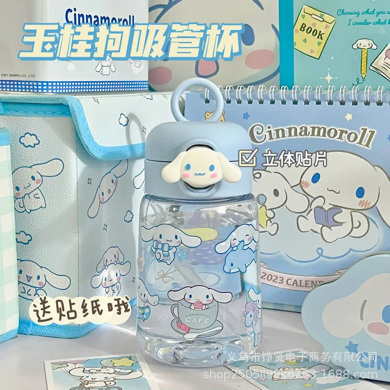 Sanrio 350ml Water Cup - Kawaii Cinnamoroll My Melody Thermos Cups - 1-Cinnamoroll 400ML - All Products - Household