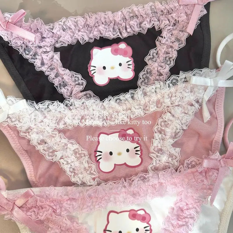 Sanrio Hello Kitty Lace Underwear - All Products - Lingerie - 3 - 2024