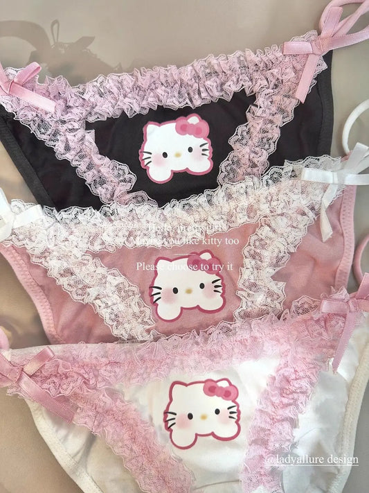 Sanrio Hello Kitty Lace Underwear - All Products - Lingerie - 1 - 2024