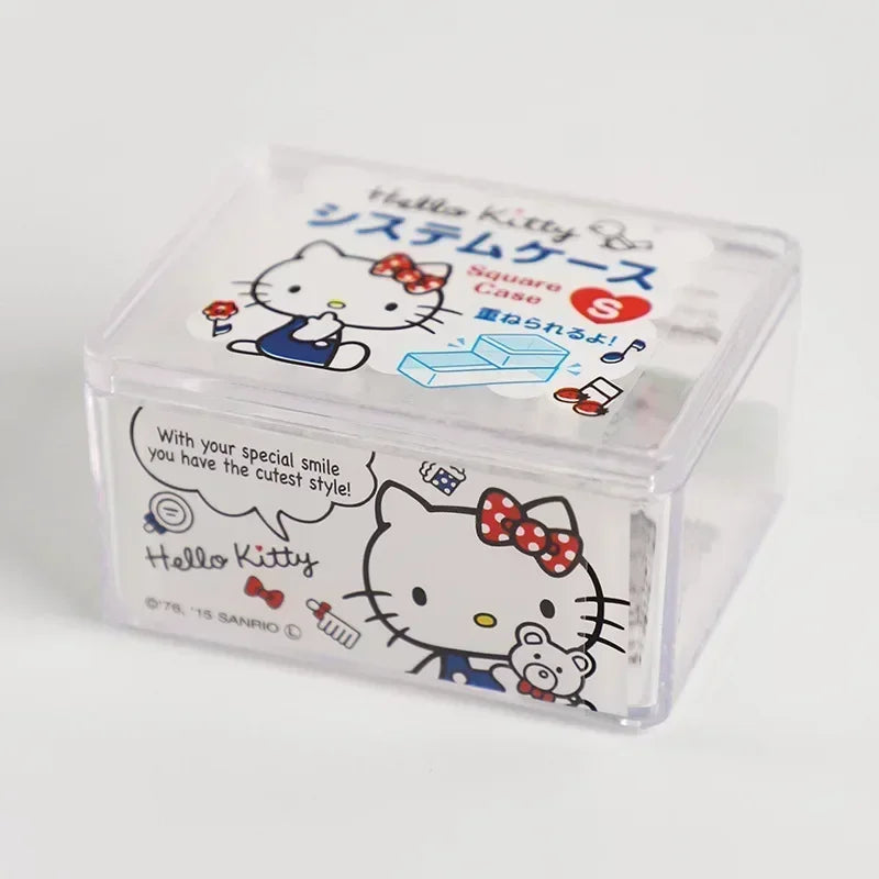 Sanrio Hello Kitty Press Box: Cute Cartoon Cinnamonroll Girl Lipstick and Cosmetics Storage - A W78-H60-D41.5mm - All