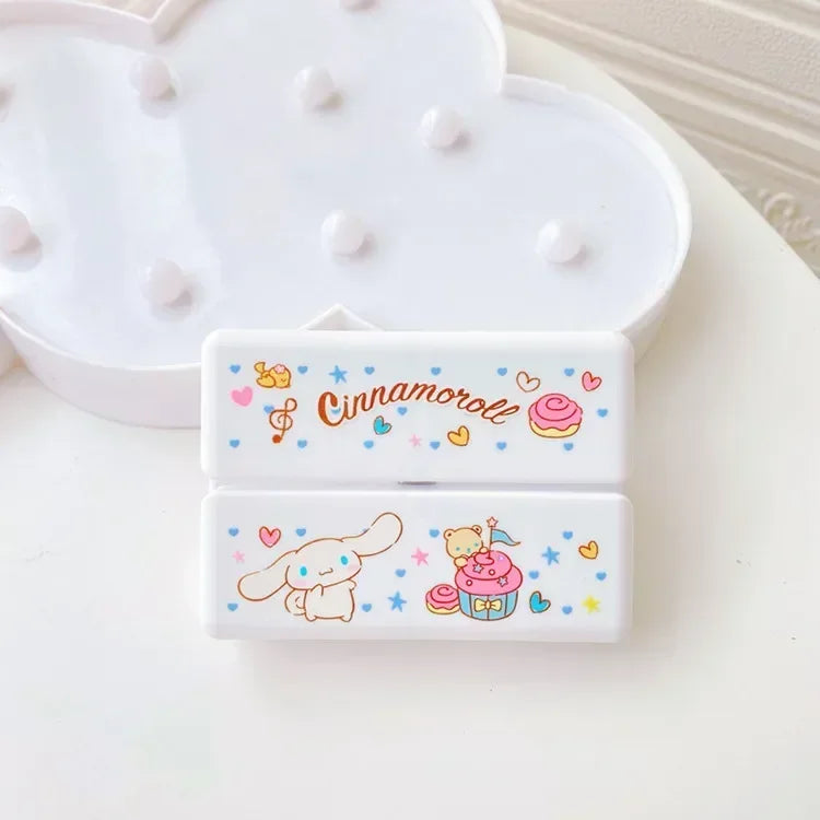Sanrio Hello Kitty Press Box: Cute Cartoon Cinnamonroll Girl Lipstick and Cosmetics Storage - C 10x7x2.5CM 3 - All