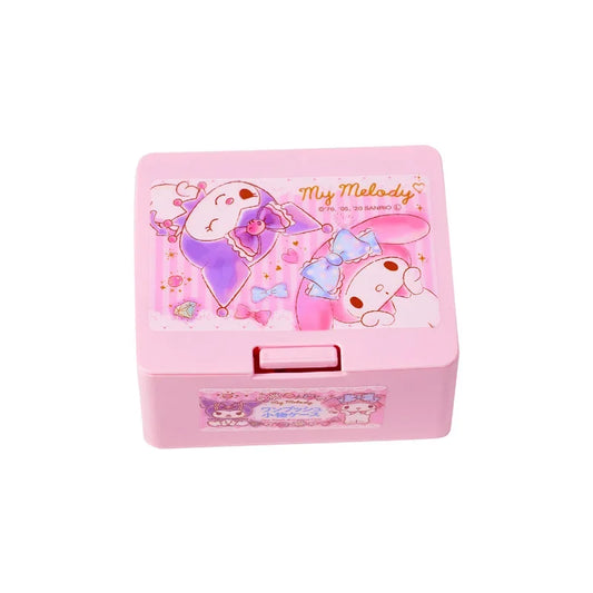 Sanrio Hello Kitty Press Box: Cute Cartoon Cinnamonroll Girl Lipstick and Cosmetics Storage - Melody Kuromi - All
