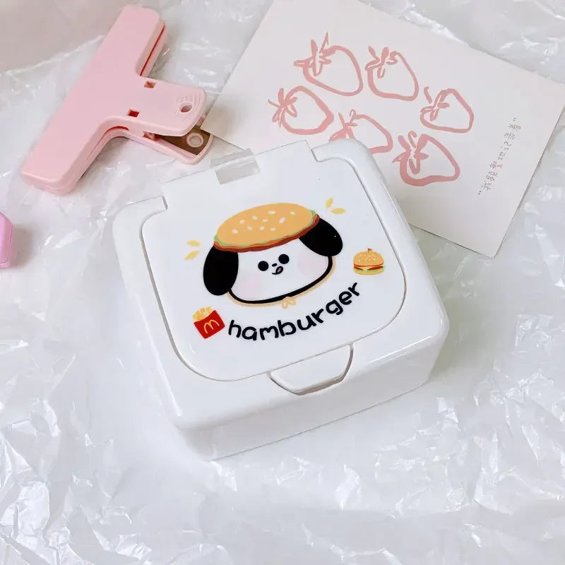 Sanrio Hello Kitty Press Box: Cute Cartoon Cinnamonroll Girl Lipstick and Cosmetics Storage - B 10.5-9.5-5.5CM 8 - All