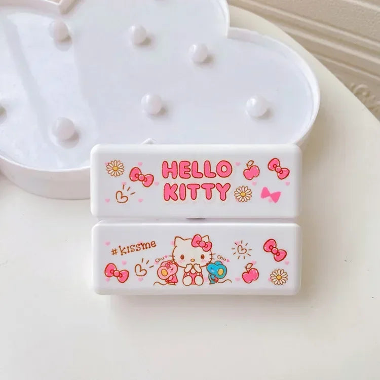 Sanrio Hello Kitty Press Box: Cute Cartoon Cinnamonroll Girl Lipstick and Cosmetics Storage - C 10x7x2.5CM - All