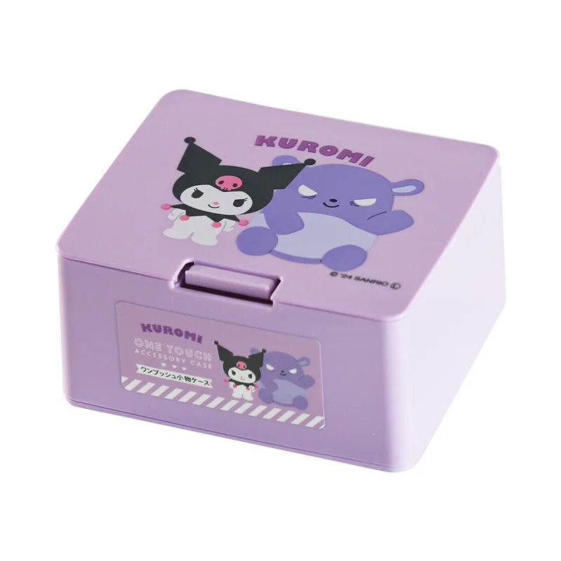 Sanrio Hello Kitty Press Box: Cute Cartoon Cinnamonroll Girl Lipstick and Cosmetics Storage - 52x88x108MM 1 - All
