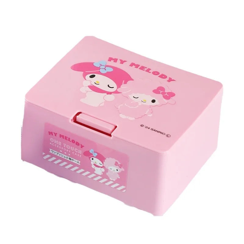 Sanrio Hello Kitty Press Box: Cute Cartoon Cinnamonroll Girl Lipstick and Cosmetics Storage - 52x88x108MM 3 - All