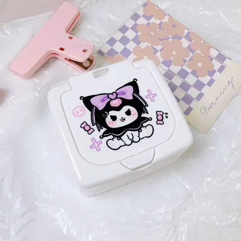 Sanrio Hello Kitty Press Box: Cute Cartoon Cinnamonroll Girl Lipstick and Cosmetics Storage - B 10.5-9.5-5.5CM 11 - All