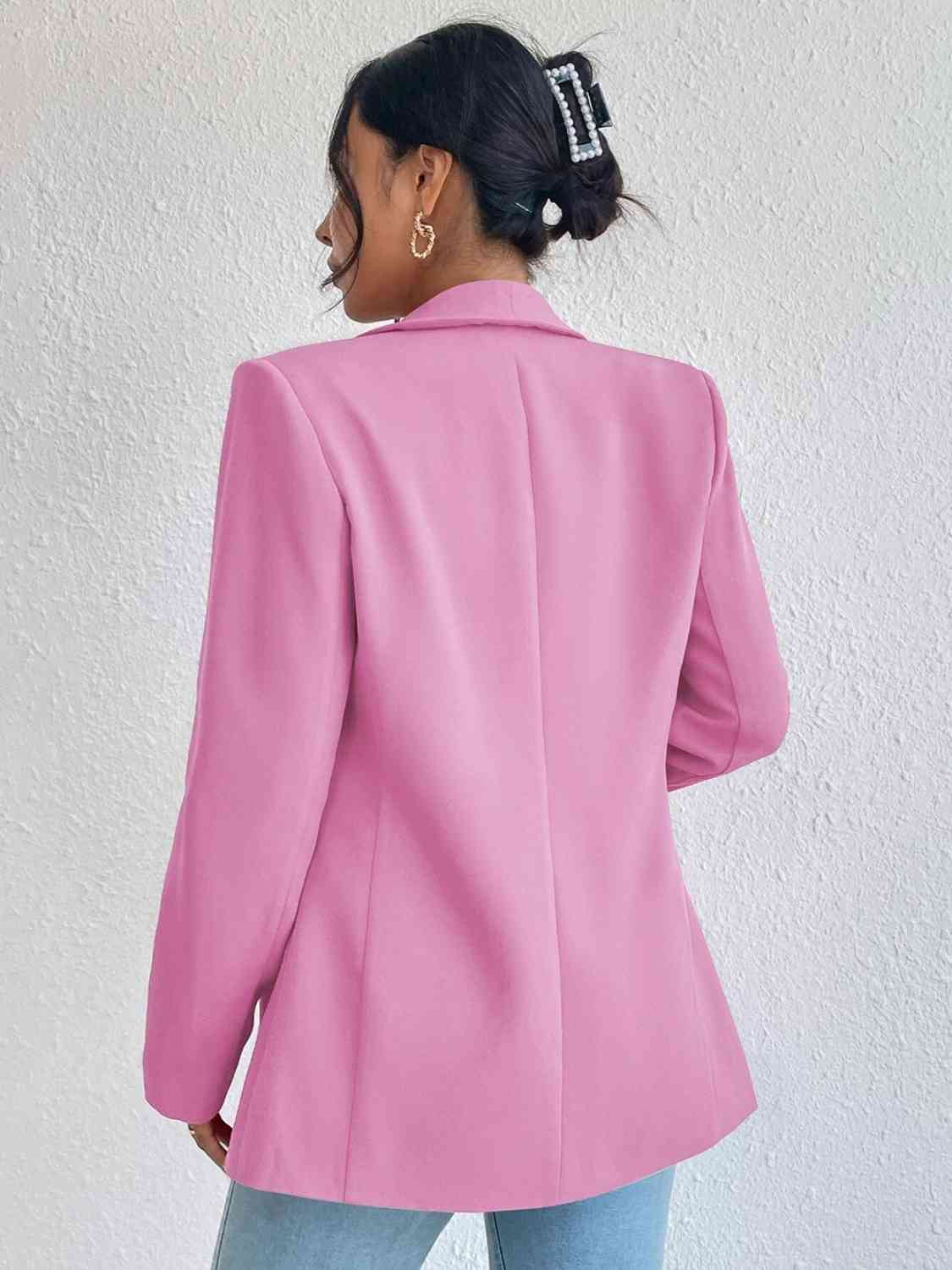 Shawl Collar Long Sleeve Blazer - All Products - Coats & Jackets - 15 - 2024