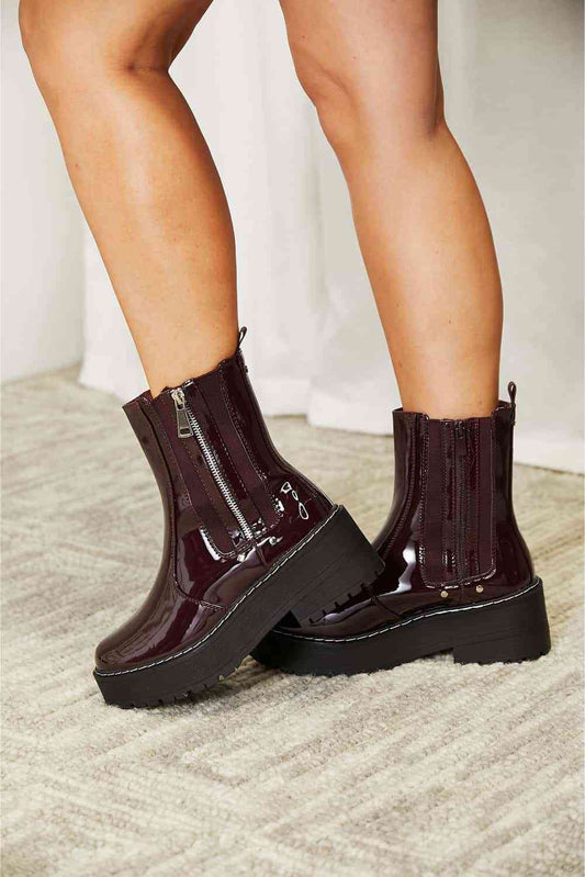 Side Zip Platform Boots - All Products - Shoes - 2 - 2024