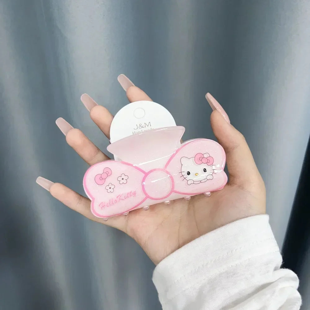 Small Animal Grip Clip: Cute Hello Kitty & Kuromi Cartoon Hairpin Set for Girls - G6 - All Products - Hair Pins - 46