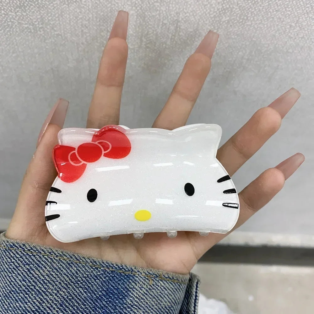 Small Animal Grip Clip: Cute Hello Kitty & Kuromi Cartoon Hairpin Set for Girls - B1 - All Products - Hair Pins - 16