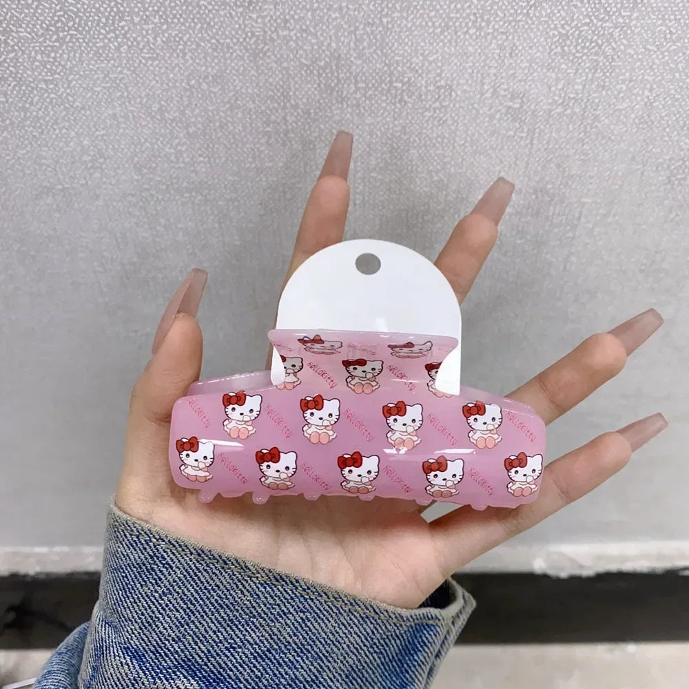 Small Animal Grip Clip: Cute Hello Kitty & Kuromi Cartoon Hairpin Set for Girls - D1 - All Products - Hair Pins - 27