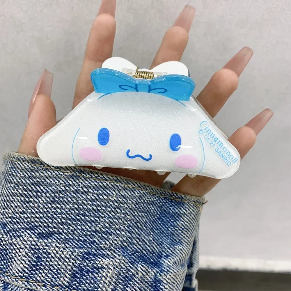 Small Animal Grip Clip: Cute Hello Kitty & Kuromi Cartoon Hairpin Set for Girls - B4 - All Products - Hair Pins - 19