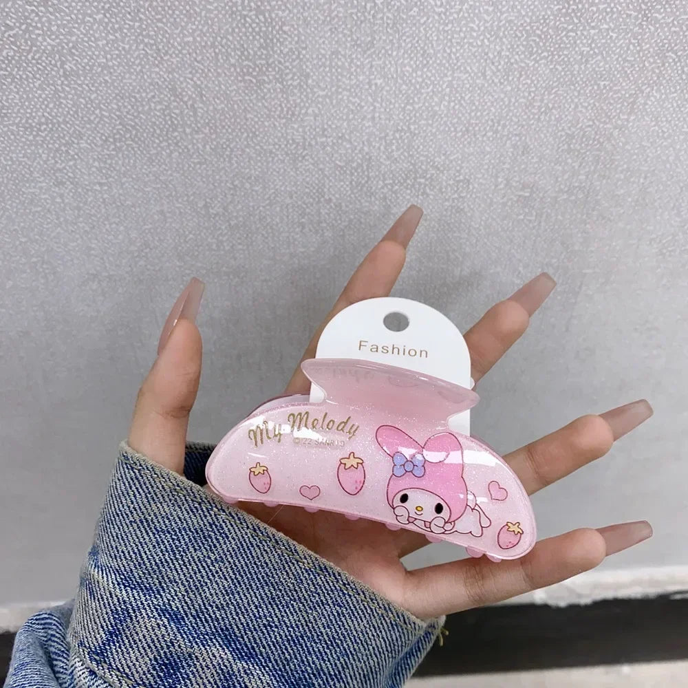 Small Animal Grip Clip: Cute Hello Kitty & Kuromi Cartoon Hairpin Set for Girls - A2 - All Products - Hair Pins - 12