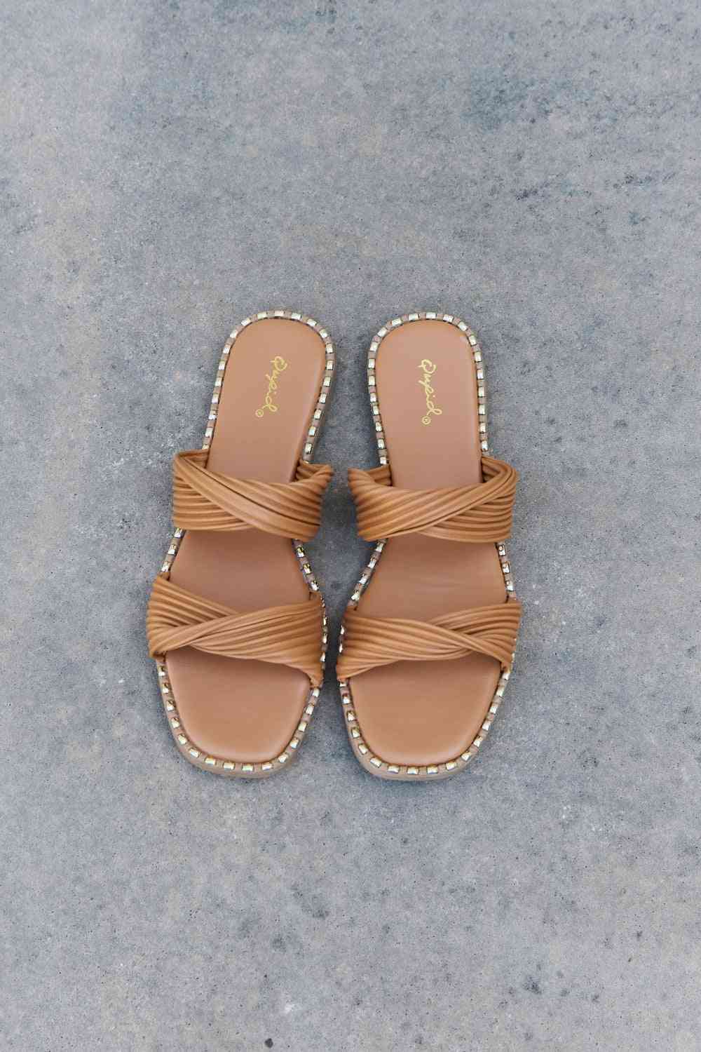 Summertime Fine Double Strap Twist Sandals - All Products - Shoes - 5 - 2024