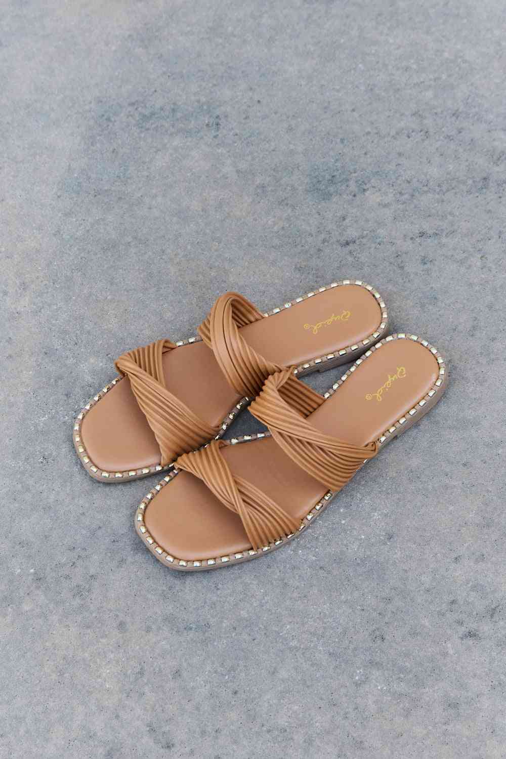 Summertime Fine Double Strap Twist Sandals - All Products - Shoes - 6 - 2024