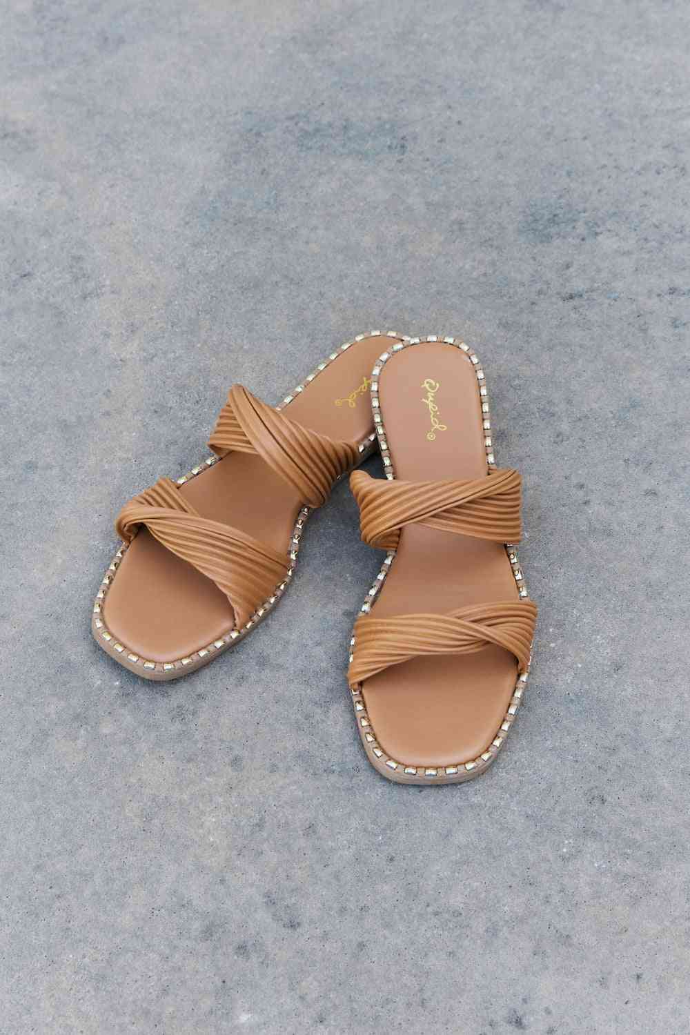 Summertime Fine Double Strap Twist Sandals - All Products - Shoes - 4 - 2024