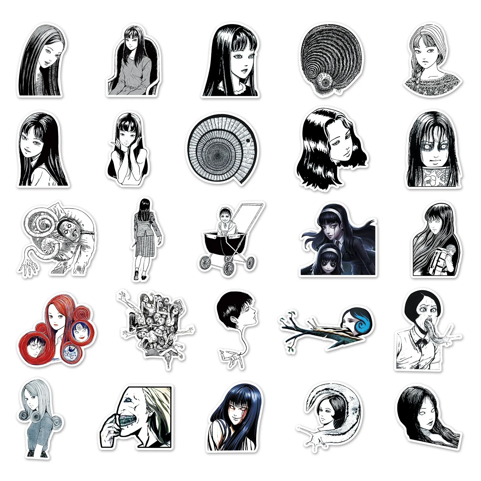 Tomie Horror Graffiti Stickers - 10/30/50PCS - All Products - Decorative Stickers - 5 - 2024
