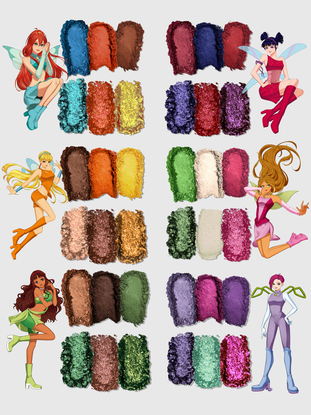 Nekoyanin x Winx Club Butterfly Makeup Palette