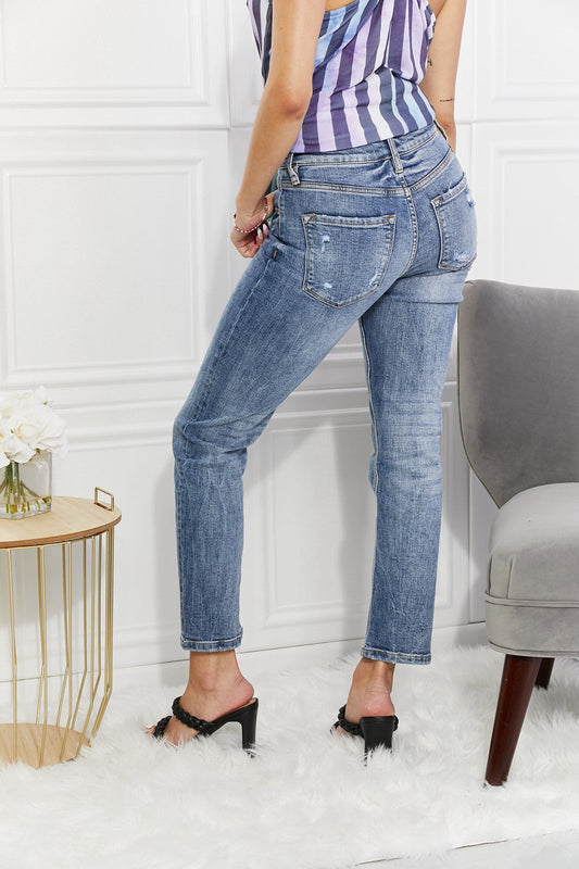 Full Size Amara High Rise Slim Straight Jeans - Bottoms - Pants - 2 - 2024