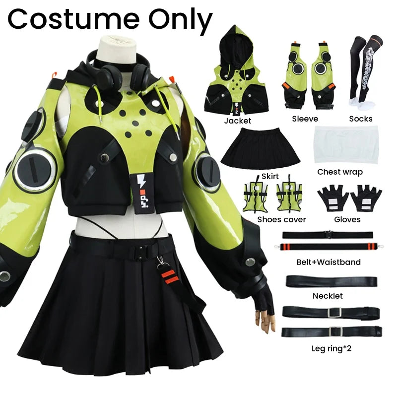 Anby Demara Cosplay Costume – Zenless Zone Zero Outfit with Props - S / Costume only - Cosplay - Costumes - 2024 - 21