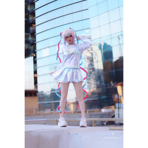 Needy Girl Overdose/Angel Carnival Party Costume - Laser JK Sailor Suit Halloween Cosplay - Cosplay - 2