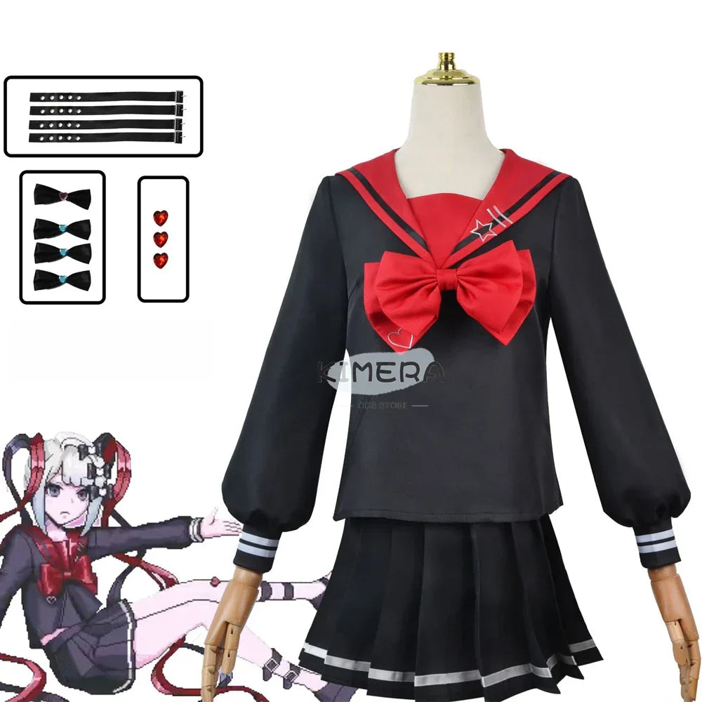 Needy Girl Overdose/Angel Carnival Party Costume - Laser JK Sailor Suit Halloween Cosplay - suit3 / XS / CHINA