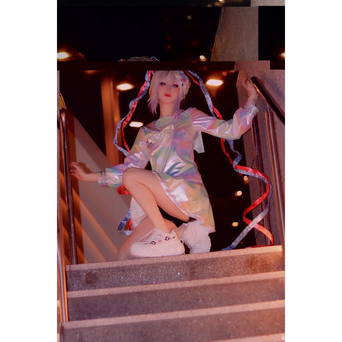 Needy Girl Overdose/Angel Carnival Party Costume - Laser JK Sailor Suit Halloween Cosplay - Cosplay - 1